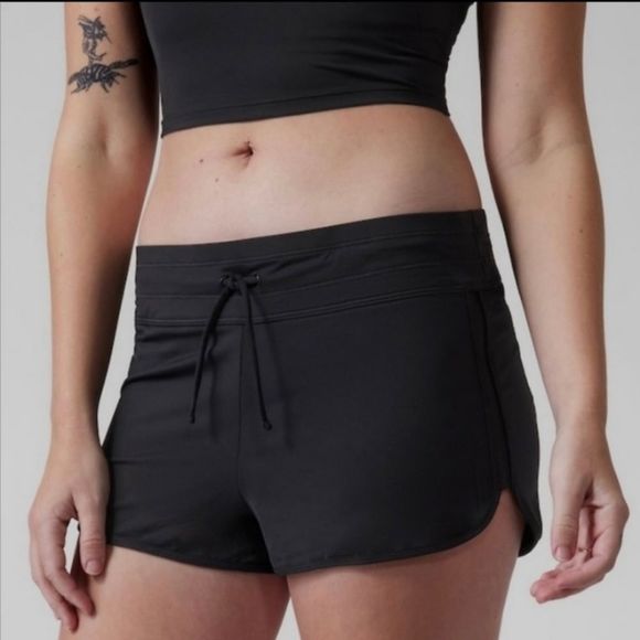 Athleta Other - Athleta Kata Surge Swim Shorts Black M